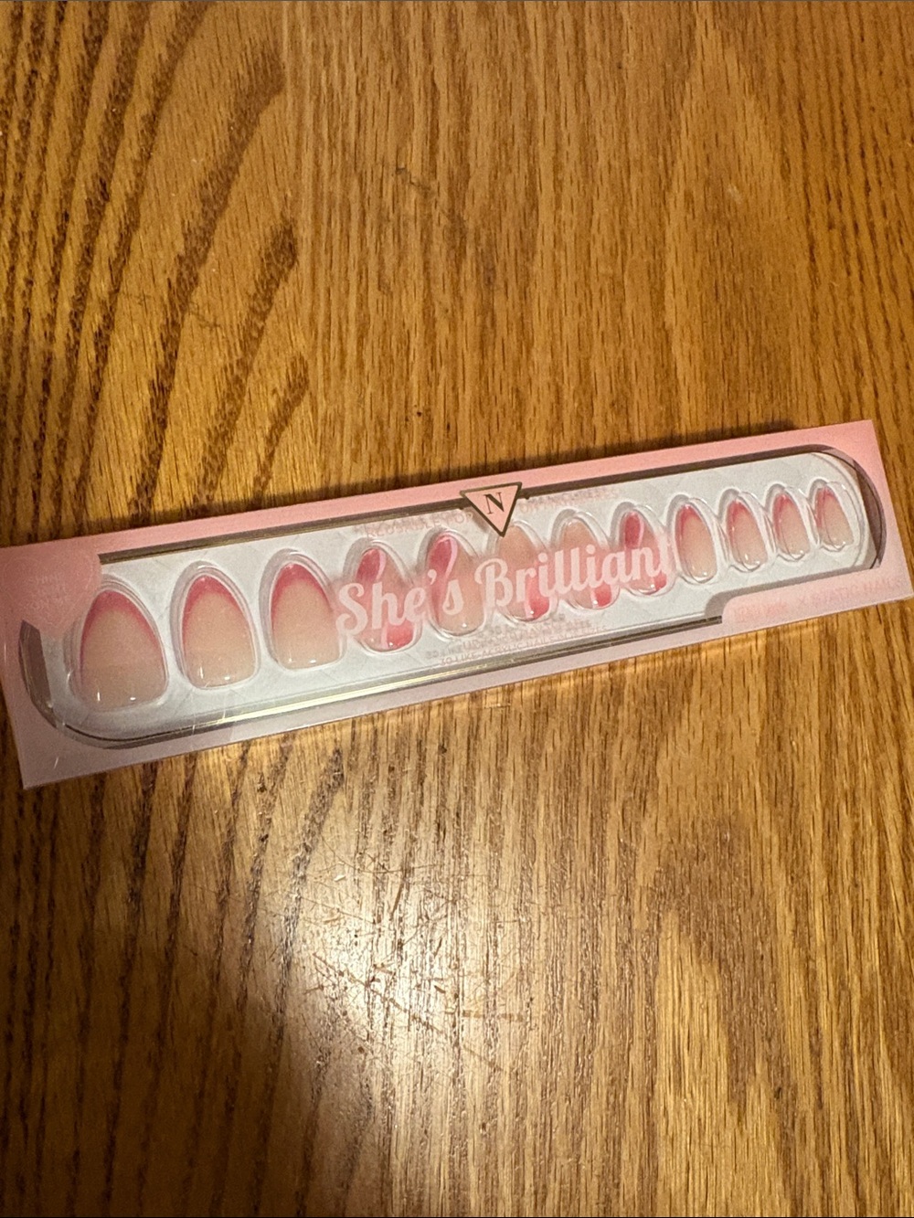 She's Brilliant Pink Ombre Press-On Nails